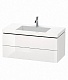 DURAVIT L-Cube/C-bonded тумба подвесная с раковиной1000*480 белый глянец с двумя ящиками LC6928О2222