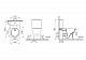 Унитаз безободковый напольный Vitra Vortex M50 тонкая крышка-сиденье с микролифтом 9889B003-7200