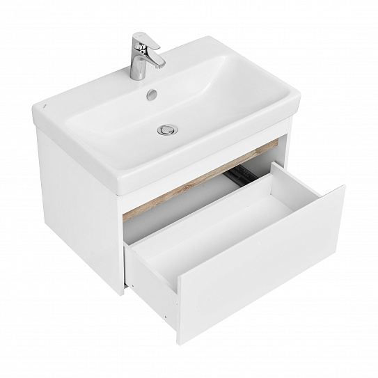 Тумба под раковину Aquaton Асти 70 белый глянец 1A263001AXD70