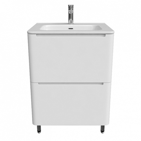 Тумба с умывальником напольная, 60 см, IDDIS Edifice EDI60WFi95K белая