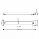 Фиксатор для стеклянной шторки Berkel 48P02-110 / Leine 35P02-110 (черный) WasserKRAFT D265