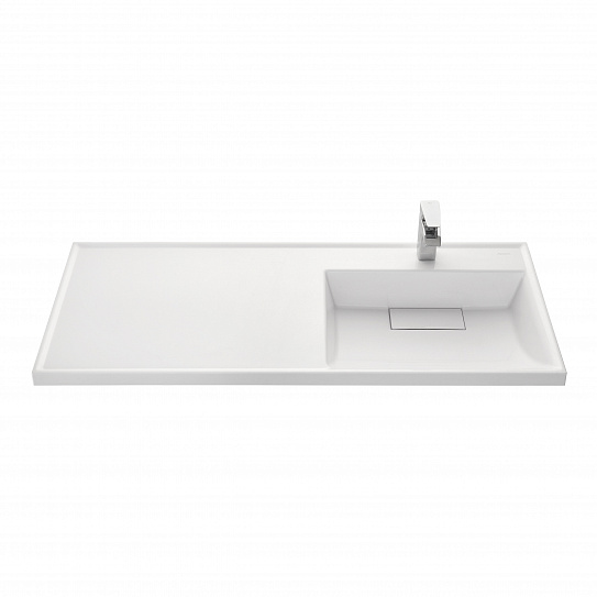 Раковина с местом под стиральную машину Акватон Лондри 120х50 (чаша справа) искусственный камень 1A72243KLH010