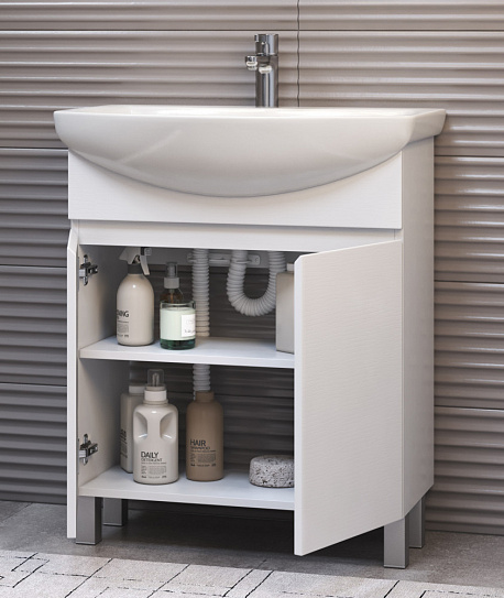 Тумба с раковиной 70 см Vigo Wing 700-2-0 tn.WIN.BAL.70.2D белый