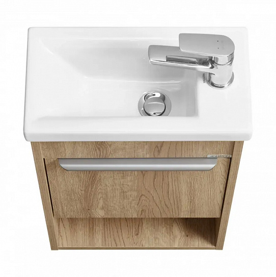 Тумба под раковину Aquaton Хоуп 40, 1 створка, орех 1A287101HP6C0 (под рак. 250963)