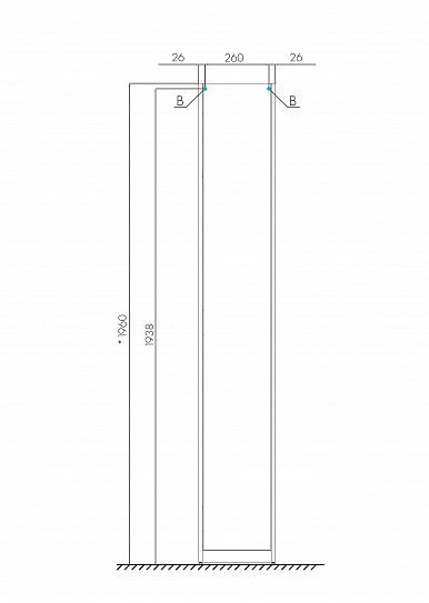 Шкаф - колонна 31 см Aquaton Лондри белая, узкая 1A260603LH010
