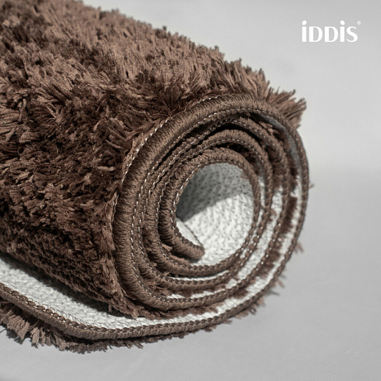 Набор ковриков для ванной комнаты, 50х80 + 50х50, микрофибра, темно-коричневый Iddis BSET08Mi13