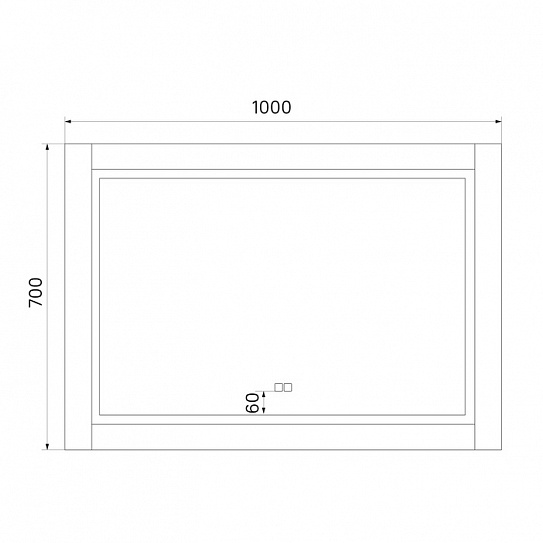 Зеркало Iddis Oxford ЗЛП112 100 см
