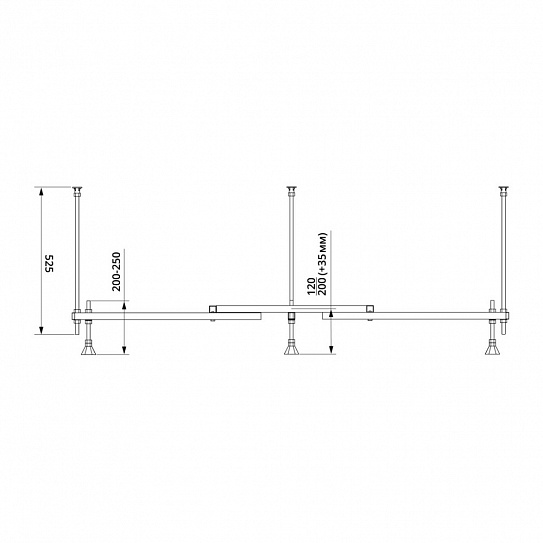 Каркас для ванн 170x75/180x80 Vitra 59999991002