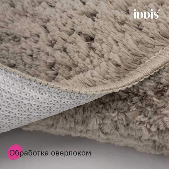 Набор ковриков для ванной комнаты, 50х80 + 50х50, микрофибра, светло-коричневый Iddis BSET07Mi13