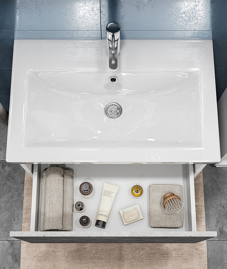 Тумба под раковину Vigo Geometry 600-0-1 (Como) навесная бетон