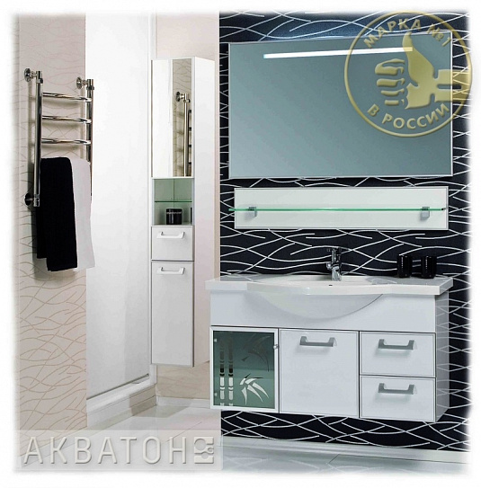 Полка стеклянная Акватон 110 1A110503XX010