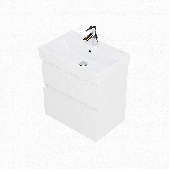 Тумба под раковину Roca Oleta 60 белый матовый, 2 ящика, A857639501