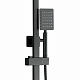 Душевая система Frap F24802-6 черная, нержавеющая сталь