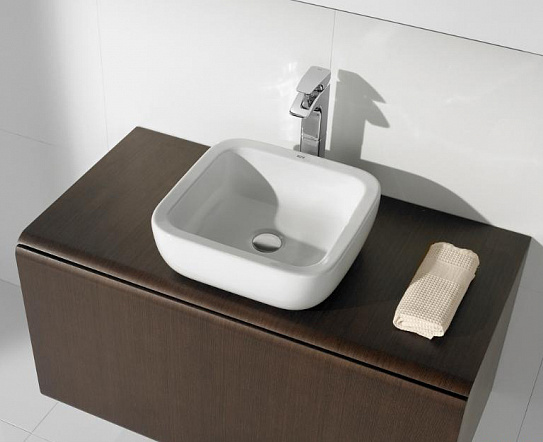 Раковина накладная KHROMA 40х40 см белая