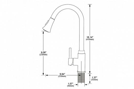 Смеситель для кухни Frap F6052