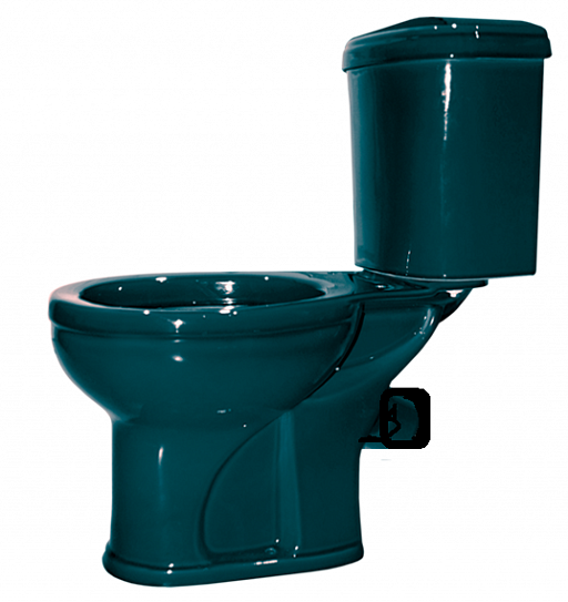 Унитаз-компакт Оскольская Керамика "Дора-Антивсплеск", зеленый