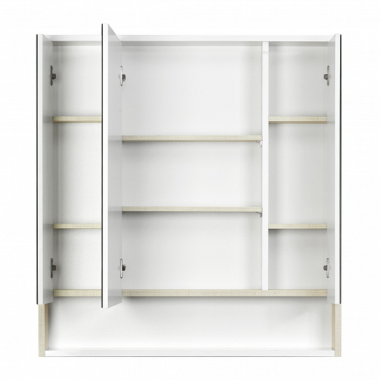 Шкаф-зеркало Акватон "Рико 80" белый/ясень фабрик 1A215302RIB90