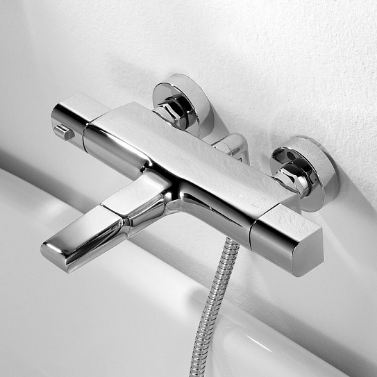 Смеситель универсальный  для ванны с термостатом IDDIS Uniterm TSTSB02i74WA