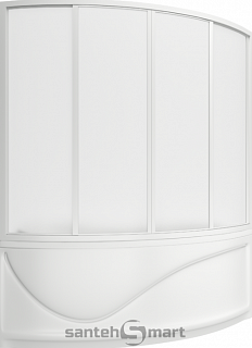 Шторка на ванну BAS Николь 170x100