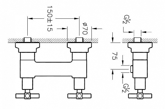 Смеситель для душа Vitra Juno A40867EXP