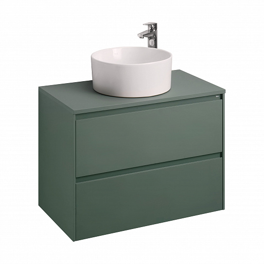 Тумба под раковину Roca Ona 800 зеленый матовый 2 ящика A857630513