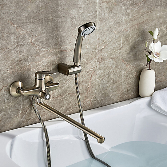 Смеситель для ванны Ledeme длинный, поворотный L2248C