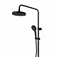 Душевая система VitrA Base Round A4730336EXP с термостатическим смесителем и ручным душем матовая черная латунь