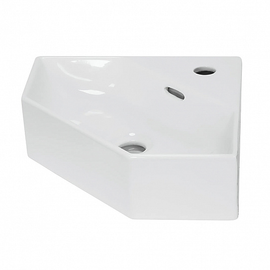 Раковина накладная угловая Sanita Luxe "Line" LIN35SLWB01