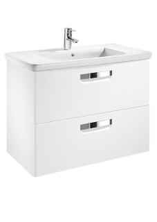 Тумба под раковину Roca The Gap 80 белая матовая ZRU9302732