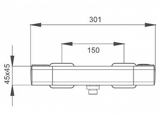 Смеситель для душа с термостатом Gappo G2091