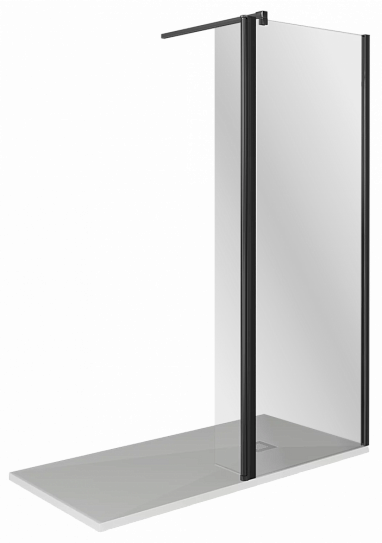 Душевая перегородка 100х195см черная Good Door Walk In ВИ00023