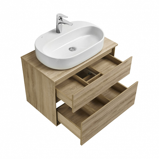 Тумба под накладную раковину Aquaton Либерти 75 дуб эльвезия 1A279501LYC70