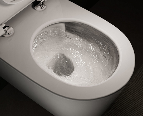 Инновационный безободковый унитаз VitrA Nest QuantumFlush c ламинарным потоком 7870B403-0075