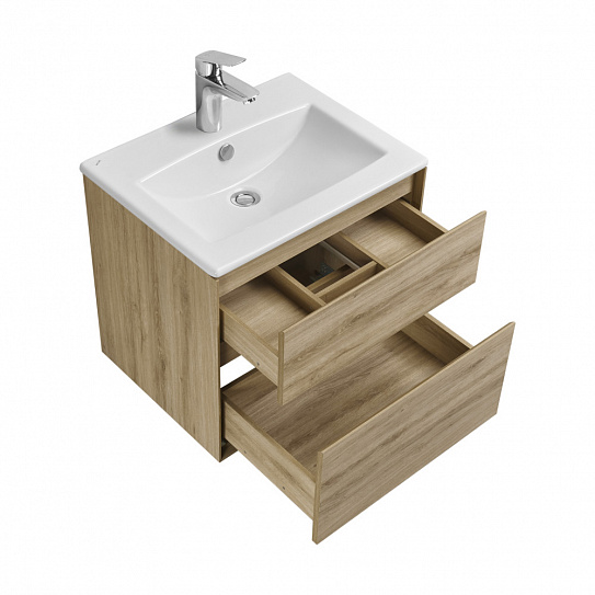 Тумба под раковину Aquaton Либерти 60 дуб эльвезия 1A279401LYC70