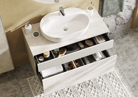 Тумба под раковину AQUATON Марбл 100 1A276301MH4C0