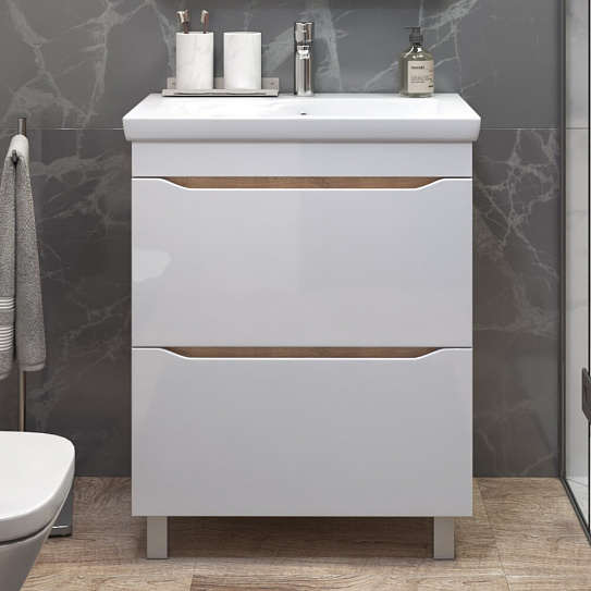 Тумба под раковину VIGO GRANI 700-0-2 дуб золотой (для раковины 124295)