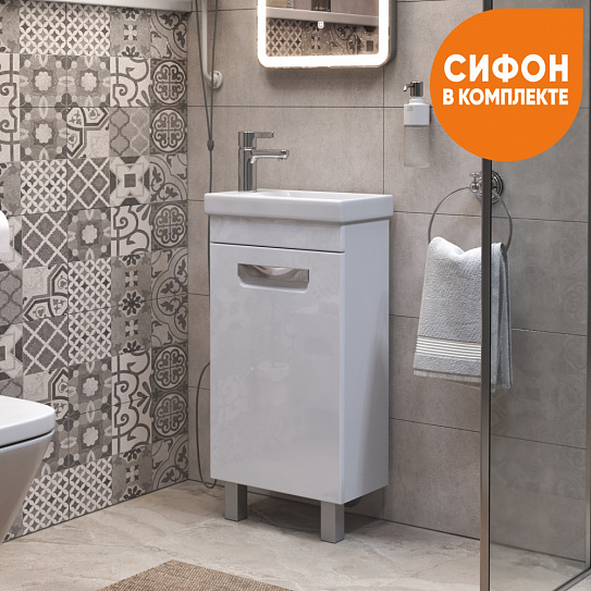 Тумба напольная Vigo Plaza 400-1-0 (под умывальник Миранда 40) tnPLA MIR40 1D