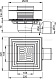 Сливной трап AlcaPlast APV3344 105 x 105/50/75