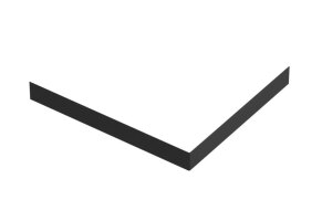 Экран для поддона ABS 100х90 чёрный GoodDoor ЭЛ00189