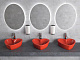 Накладной умывальник Sanita Luxe  Love is Red WB.CT/LoveIs/45-N/RED.G/S1