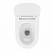 Подвесной безободковый унитаз Vitra Vortex M50  тонкая крышка-сиденье с микролифтом 8302B003-6404