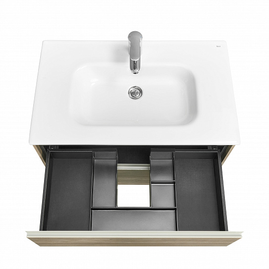 Тумба под раковину Roca Ona 800 темный вяз 2 ящика A857630511