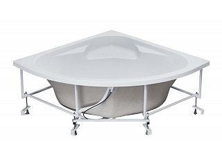 Ванна акриловая Santek Карибы 140х140, каркас, слив-перелив 1WH111982