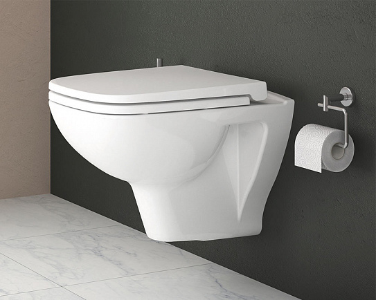 Подвесной безободковый унитаз Vitra S20, антибактериальная глазурь, 7508B003-0075