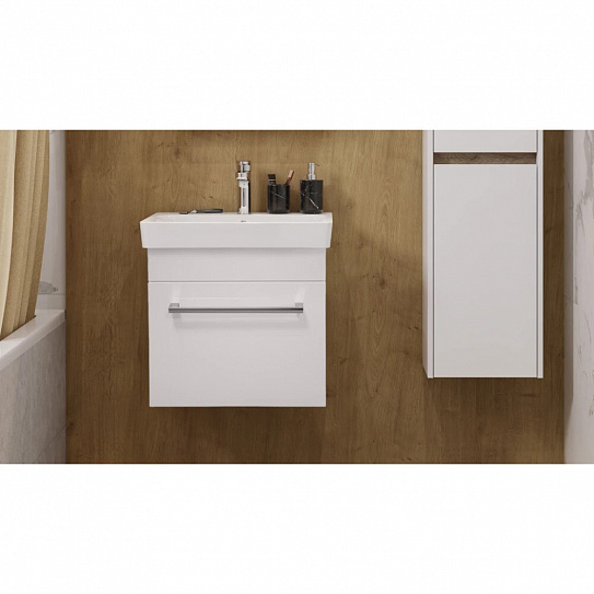 Тумба подвесная AQUATON Поль, белый без раковины (под рак.125664) 1A263701PF010