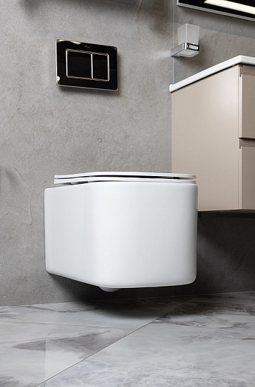 Унитаз подвесной Boheme Mane c крышкой 970-SET-W