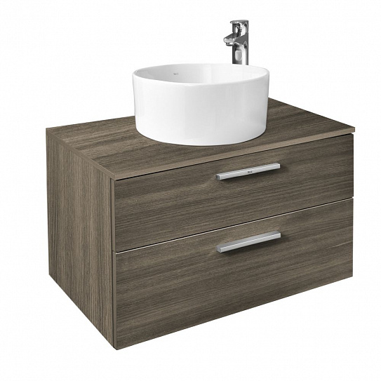 Тумба под раковину Roca Victoria 80 городской дуб 2 ящика A857470402