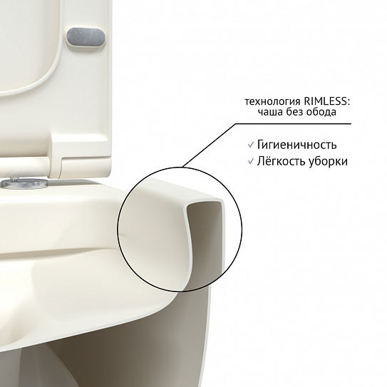 Унитаз подвесной безободковый Berges Ego Xl 082228