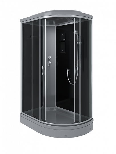 Душевая кабина угловая 120х80х215 ERLIT ER3512PL-C2-RUS_GRAY низкий поддон