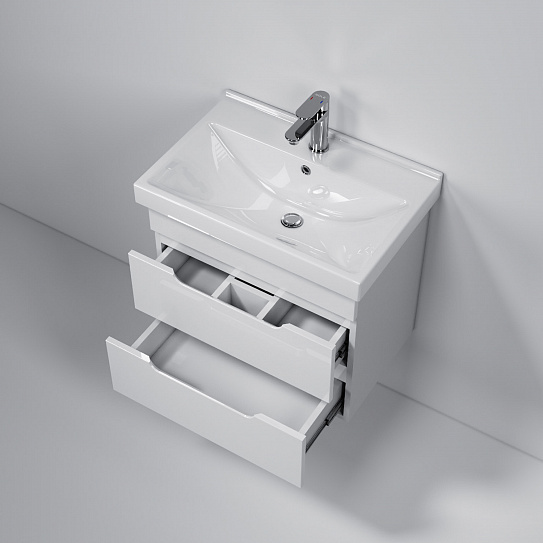 Тумба подвесная MIRSANT Soho Quadro 60 MIRSANT УТ000043907 (раковина Fest-60)